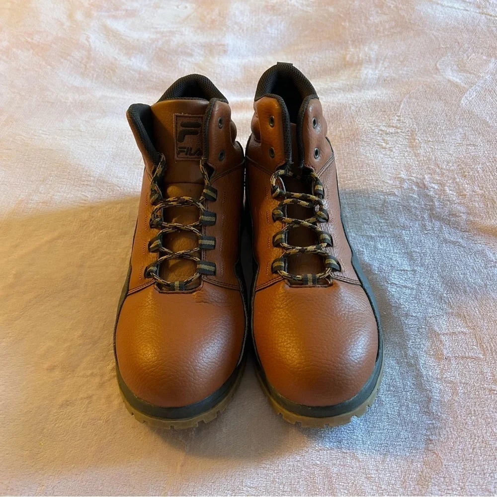 FILA Derail hiking boots brown and black size 10.5 outdoors granola